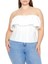 Plus Curve Poplin Volanlı Straplez Büstiyer 2