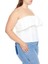 Plus Curve Poplin Volanlı Straplez Büstiyer 1