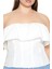 Plus Curve Poplin Volanlı Straplez Büstiyer 5