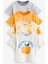 % 100 Pamuklu Sarı Elma Desenli Kısa Kollu 4’lü Tshirt Set 1