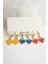 Kalp Tasarımlı Sallantılı Küpeler 3lü Set 3