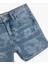 Çiçek Desenli Cepli Pamuklu Denim Şort 3