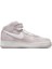 Air Force 1 '07 Mid Qs Leather Sneaker Deri Yüksek Bilek Günlük Spor Ayakkabı Beyaz Pembe 2