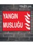Yangın Musluğu Metal Uyarı Levhası 2
