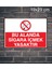 Bu Alanda Sigara İçmek Yasaktır Metal Uyarı Levhası 2
