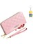 Bayan Cüzdan Çift Fermuarlı Moda Basit Çoklu Kart Yuvası Büyük Kapasiteli Cep Telefonu Clutch (Yurt Dışından) 1