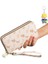 Çift Fermuarlı Cüzdan Bayanlar Uzun Büyük Kapasiteli Çift Katmanlı Cüzdan Baskılı Clutch Cep Telefonu (Yurt Dışından) 1