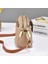 Kadın Çantası Mini Cep Telefonu Çantası Moda Atmosferik Düz Renk Çift Katlı Omuz Crossbody Çanta (Yurt Dışından) 2