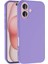 Apple iPhone 16 ile Uyumlu Kapak Içi Kadife Lansman Silikon Kılıf - Lila 1