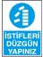 İstifleri Düzgün Yapınız Yazılı Metal Uyarı Levhası 2
