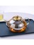 Borosilikat Cam Amber Metal Süzgeçli ve Kapaklı Demlik 1000 ml 1