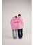 Kalp Baskılı Çift Giyilir Lovebombing sweatshirt Pembe 4