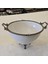 Metal Çerçeveli Ayaklı 21 cm Porselen Salata Kasesi Antik 1