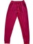 Parlak Kadife Cepli Pantolon Eşofman Pijama Altı Unisex Lastikli Paça Bordo 1