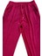 Parlak Kadife Cepli Pantolon Eşofman Pijama Altı Unisex Lastikli Paça Bordo 2