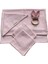 Bebek 85X75 Pembe Müslin Örtü, 1 Diş Kaşıyıcı,1 Önlük,2 Mendil,5 Li TAKIM,%100 Pamuk 1
