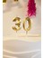 30 Yaş Gold Mum Rakam Pasta Mumu Yaş Mum Gold Renk 1