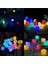 Siyah Kablolu Renkli Top LED 3 Metre 4