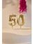 50 Yaş Gold Mum Rakam Pasta Mumu Yaş Mum Gold Renk 1