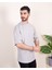 Erkek Oversize Fit Organik Pamuk Kalın Dokulu Bisiklet Yakalı Gri T-Shirt 2