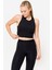 Domyos Kadın Crop Sporcu Atleti - Siyah 1