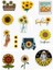 Major Selection Ayçiçeği -Sunflower Tasarımlı Sticker Seti - Telefon ve Bilgisayar, Laptop Yüzeylerine Uygun 1