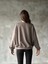 Osy Odal Yumuşak Dokulu Kumaş Bisiklet Yaka Oversize Weatshirt Gri 2