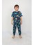 Pamuk Erkek Çocuk Pijama Takımı - Dinozor Desenli, Yumuşak ve Rahat 1