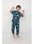 Pamuk Erkek Çocuk Pijama Takımı - Dinozor Desenli, Yumuşak ve Rahat 2