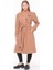 Dipmoda kadın midi oversize yün kaşe kaban DPPLTN03 - Camel 1