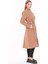 Dipmoda kadın midi oversize yün kaşe kaban DPPLTN03 - Camel 3