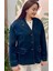 Mevsimlik Düşük Omuz Regular Fit Blazer Kot Ceket. 2
