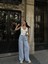 Arkadan Yırtmaçlı Jeans Kot Palazzo Pantolon Avi 2