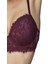 4487 Kadın Dantelli Destekli Sütyen Külot Takım-Mor 2
