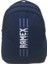 Unisex Koyu Mavi Sırt Çantası Büyük Boy Seyahat Okul Çantası Su Itici Spor Çantası 45X30X15CM 24LT+Anahtarlık Hediye 2