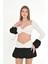 Siyah Beyaz Cut-Out Mini Elbise 1