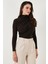 Streç Büzgü Detaylı Slim Fit Dik Yaka Bluz Bayan Bluz 669925 4