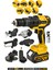 Profesyonel 7 Başlıklı Set 21V Hilti Matkap Taşlama Somun Sıkma Tilki Kuyruğu Budama Hava Pompası 1