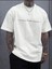 Cousage Yazı Detaylı Basic T-Shirt 1