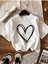 Büyük Kalp Baskılı Basic T-Shirt 1