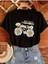 Papatya Bisikiklet Baskılı Basic T-Shirt 1
