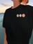 Ön ve Arka Çoklu Çiçek Baskılı Basic T-Shirt 1
