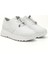 Kadın Beyaz Bağcıklı Dolgu Taban Hakiki Deri Sneaker 1
