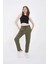Unisex Üç Iplik Basic Eşofman Pantolon Haki 2