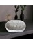 Gümüş Traverten Gizli Giderli Oval Dizayn Lavabo-164 1