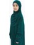 Pratik Tek Parça Organik Kız Çocuk Namaz Elbisesi - Yeşil - 8-10 Yaş 3