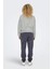 Onlsweat L/s Crew Oversız A Grı Mel Kadın Sweatshirt 2