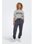 Onlsweat L/s Crew Oversız A Grı Mel Kadın Sweatshirt 3