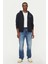 Guess Erkek Bej Pamuklu Kapüşonlu Lacivert Sweatshirt 1
