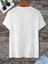 Unisex Baskılı Oversize Thirt Beyaz 2